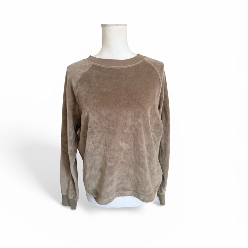 NWT Melrose and Market women's Crewneck velour sweater size xs oversized